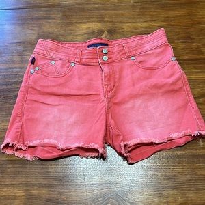 Rock & Republic Faded Red Jean Shorts